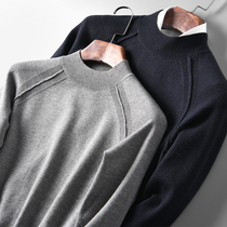  Foreign trade tail single cut standard semi-turtleneck sweater mens mid-neck cashmere sweater Export knitwear mens mens cardigan