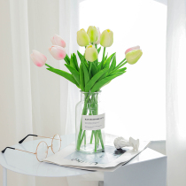 Tulip simulation flower high-end bouquet fake flower bedroom decoration living room decoration dining table table indoor dry floral decoration