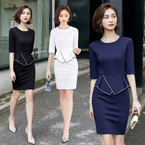 Professional suit goddess Fan Korean fashion temperament slim jewelry store overalls dress dress workwear spring and autumn