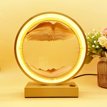 Creative quicksand painting lamp simple decorative atmosphere lamp light luxury romantic Net red bedroom bedside lamp wedding gift