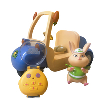 Bear infested toy remote control car watch police car Bear big bear two bald strong bear park 3 Chinchilla sheriff