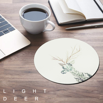 Cure round mouse pad female student male small home office game custom computer table pad cute creative