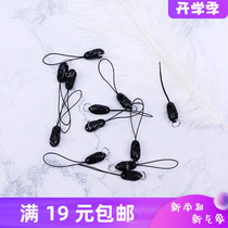 Mobile phone pendant landmine buckle short rope hanging small jewelry hanging neck card cover key ring hardware accessories with hanging chain