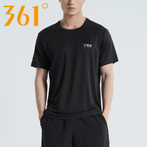 361 sports t-shirt male 2022 Summer new ice silk casual round collar short sleeves 361 degrees speed dry overdraft with short T blouses