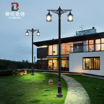 Street Lamp Patio Outdoor Waterproof Villa Garden New Countryside Outdoor Super Bright Led Lamp New Chinese Antique High Pole Lamp