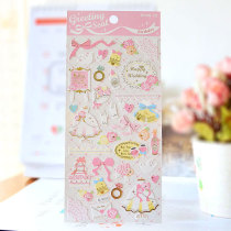 Schedule gift simple hand account hot stamping sticker creative diy photo album Diary decoration paste Korean peripheral stickers