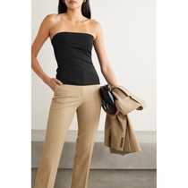 Classic paragraph] The Row woman black elastic sexy smear jacket NAP NET-A-PORTER quite special