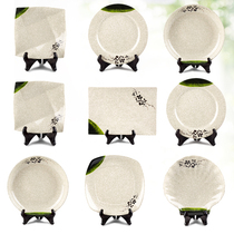 Dense Amines Commercial Imitation Porcelain Tableware Restaurant Restaurant Hotel Hot Pot dishes Vegetable Dishes Cold Dish Grill Pan Creative Plastic Dishes