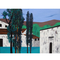 Hunan Normal University Yang Chongqing Hongcun A sceneOil on canvas Yu Lu Ma original recommended collection