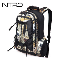 NITRO skateboard backpack women European and American fashion tide backpack Women large capacity leisure travel men computer bag