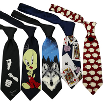 Star Shu Beno Tie 10cm Cartoon Hand Unisex Trend Retro Fun Creative Student Accessories
