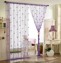 Christmas romantic window decoration line curtain curtain partition curtain partition curtain porch tassel background curtain scene layout