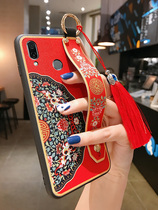Huawei glory 8C mobile phone case bkk-al1O womens high-end Chinese style bkk A Troo retro bkk al10 lanyard play 8c tide card play eight C anti-drop bkk-