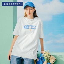 Lilbetter bear T-shirt couple short sleeve Tide brand fashion top summer loose half sleeve new clothes