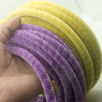 Imitation velvet flower two-color super dense 100D hairy root twist rod diameter 10mm long 9 m bag