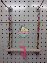 Special price parrot toy bird toy acrylic wood swing toy JK01 for small parrot