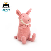 jellycat British Net red Toothy Pig big tooth smile Pig healing plush companion toy