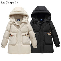 Lasciabelle official flagship 2021 Winter new Lianhood down jacket with small sub-thickened jacket