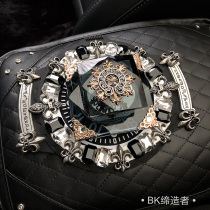 Crystal Punk Tide Brand Retro Personality Mens Car Crown Perfume Seat Diamond Car Decoration Ornaments