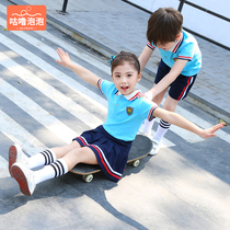 Kindergarten Garden Suit Summer Clothing Children Banfu Sports Suit Pure Cotton Short Sleeves Graduation Clothes Elementary School School Wind