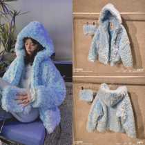 SF (official direct mail)SMFK imitation Mongolian wool artificial fur coat Snowman hoodie jacket