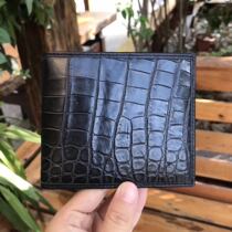 Crocodile belly short wallet true crocodile skin belly leather wallet Vietnamese foreign goods Mens wallet