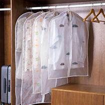  Hot sale transparent printed hanging bag clothing dust cover clothing cover suit hanging bag dust cover household coat