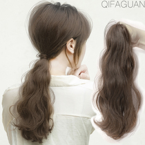  Ultra-light wig ponytail strap grab clip A small amount of water ripple corn hot long curly hair simulation fluffy natural braids