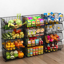 Net red snack storage rack floor home storage artifact living room storage rack snack cart