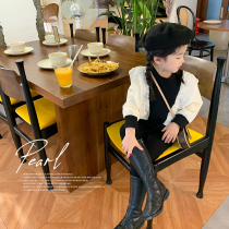 2022 - Girls new Yang Gas Sweater girl 2 - year - old Han Edition lace tops childrens sleeve