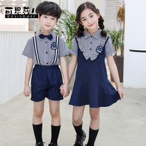 Kindergarten uniforms childrens uniforms primary and secondary school students English style suits Childrens Day costumes summer