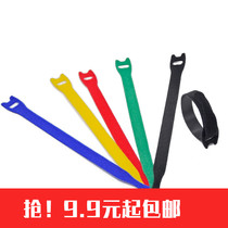 T-type Velcro tie tie tape shot out hook tape 13 * 205mm computer peripheral wire finishing storage