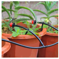Adjustable flow drip irrigation watering artifact Balcony potted home gardening spray equipment 25 meters 30 drip head set