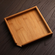 Puer tea tray Tea tray Bamboo tea cake Tea tray Solid wood storage box Open tea Gongfu tea accessories