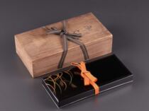 Japan Meiji Meiji Reed lacquerware Imperial text box (not old package returned)