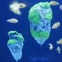 Fish tank pendulum piece floating stone construction simulation floating stone water ethnic decoration artificial floating stone Avatar stone suspended stone resin