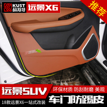Dedicated to the 18-19 vision X6 door anti-kick pad New Vision SUV carbon fiber interior modification protective pad