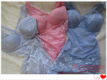 Ultra-thin four-season export vest sexy bra without steel ring gather comfortable base home sleep exercise