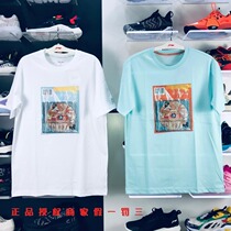 Li Ning Short Sleeve T-shirt Men 2021 Summer New Mickey Series Loose Casual Sports T-shirt AHSR201