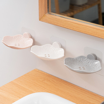 Punch-free wall-mounted soap box toilet drain soap box simple creative soap holder without water soap rack