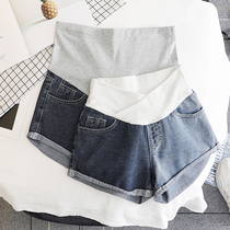 Pregnant women Summer denim shorts 2021 New pregnant women leggings summer pregnancy pants outside wear three hot pants summer