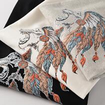  Good goods can be trusted Foreign trade tail single mens 3D three-dimensional printing foreign trade original single mens round neck long sleeve T-shirt sweater men