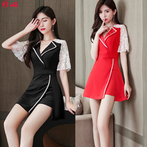 Foot bath foot therapy technician work clothes womens New Sexy Slim body foot Sauna massage dress suit autumn
