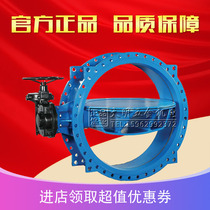 Bannigo valve worm wheel type flange type eccentric butterfly valve