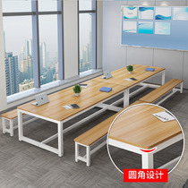 Conference table round corner long table simple modern simple table and chair combination large negotiation table small desk training table