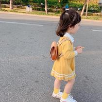 Girls Knitted Dress 2020 New Spring Dress Children Baby Western Princess Skirt Academy Style Skirt Spring and Autumn