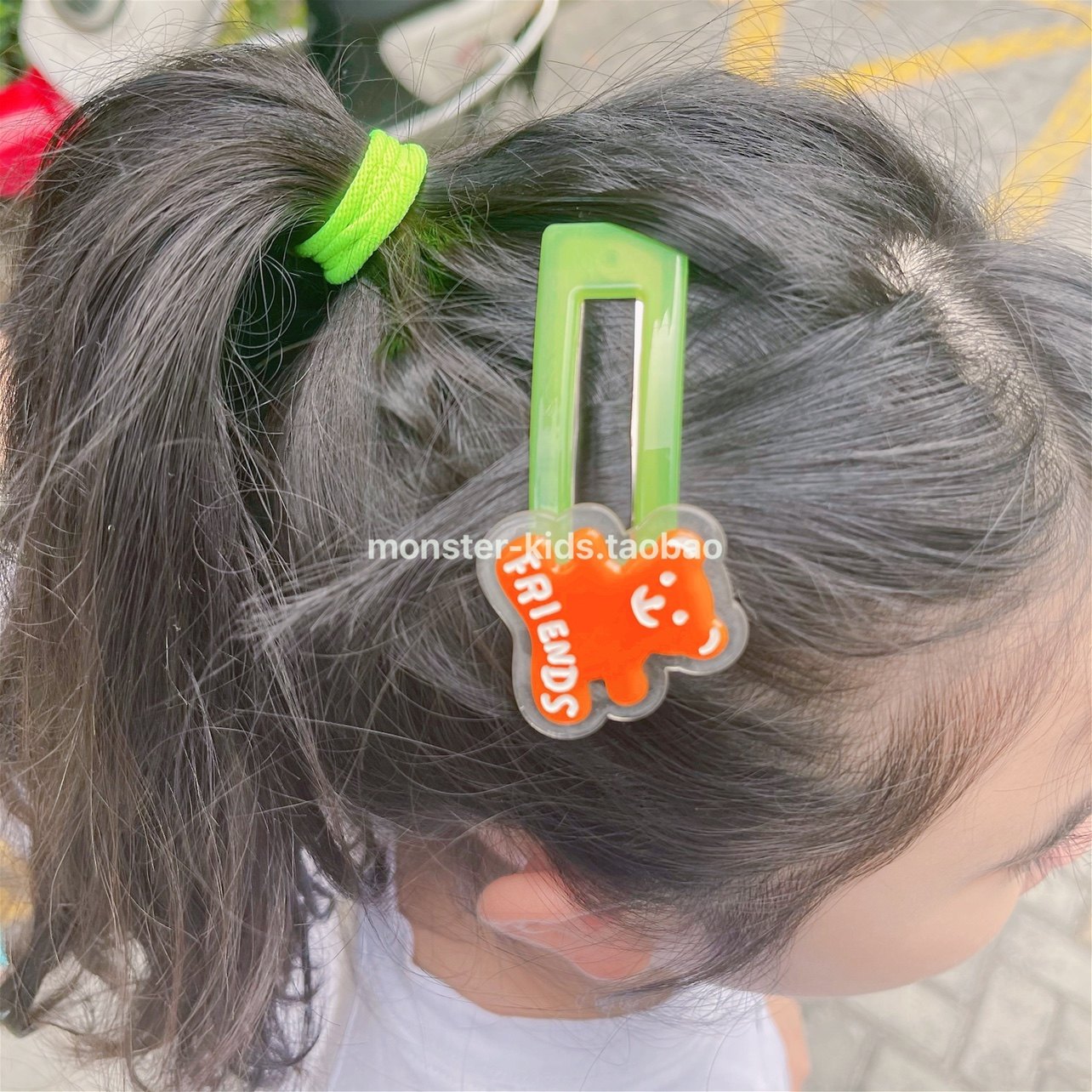 South Korea Dongdai teenage girl fluorescent colored bear bb clamping side clip Liu sea hair hair hair hair hair hair hair hair hair hair card header