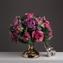 Anti-Emulation Flower Living Room Home Fake Flowers Bouquet Nordic Light Lavish Floral Art Pendulum Table Tabletop Decoration Flower Arrangement Furnishing