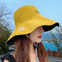 Hat Summer day Department cover Han version Double face fisherman hat Large along early spring women sunscreen sunscreen foldable