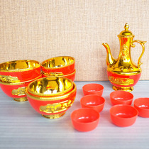 Buddha worshiping the Buddha worshiping the gods ancestors plastic small red cups tea cups Hulk supplies for cups
